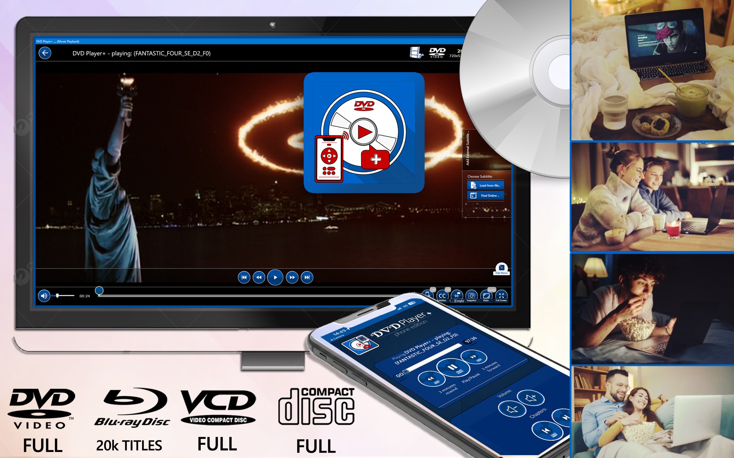 DVD Player+ Screenshot 1