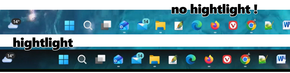 choose color for the Transparent Taskbar+