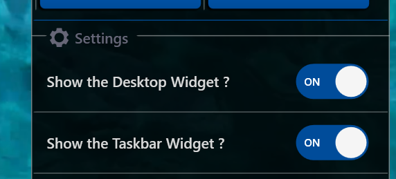 widgets On off