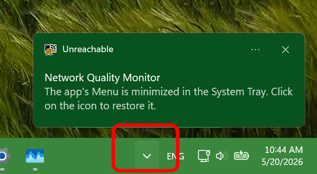Desktop widget screenshot