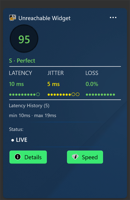 Windows widgets screenshot